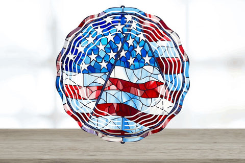 Patriotic Wind Spinner 4th of July Sublimation Designs Bundle Sublimation Regulrcrative 