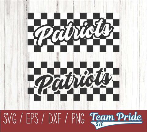 Patriots Retro Team Design SVG Digital Download Printable - SVG, EPS, DXF, PNG SVG Team Pride SVG 