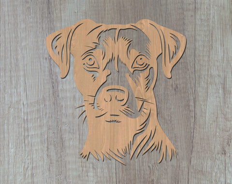 Patterdale Terrier Laser SVG Cut File, Patterdale Terrier Glowforge File, Patterdale Terrier DXF, Patterdale Terrier Wall Art SVG SVG HappyDesignStudio 