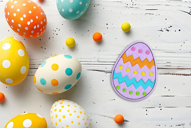 Patterned Easter Egg ITH Feltie Applique Embroidery Embroidery/Applique DESIGNS Designed by Geeks 