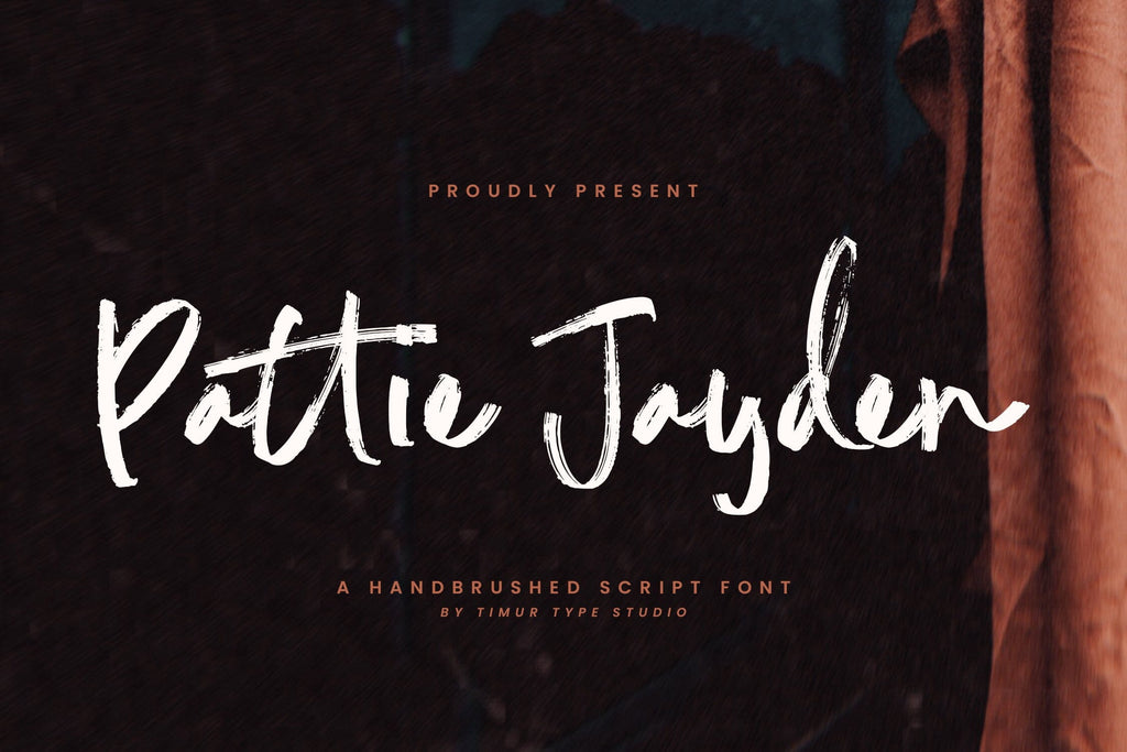 Pattie Jayden - Handbrushed Script Font - So Fontsy
