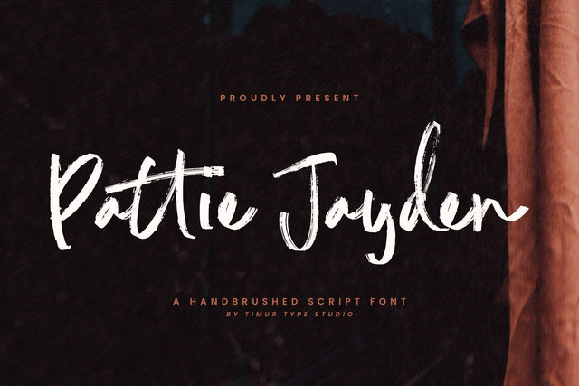 Pattie Jayden - Handbrushed Script Font Font Timur type 