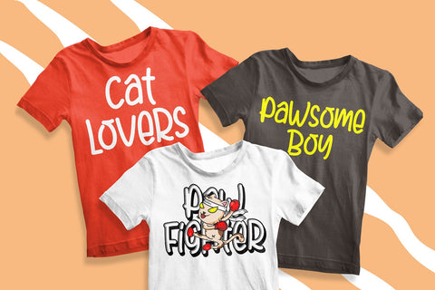 Paw Fighter - Layered Display Font Font Mozzatype 