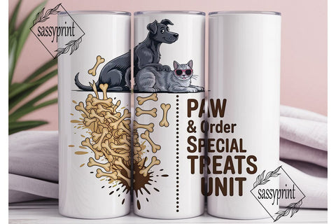 Paw & Order Tumbler Wrap 20oz Sublimation sassyprint 