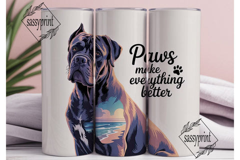 Paws Make Everything Better 20oz Tumbler Sublimation sassyprint 