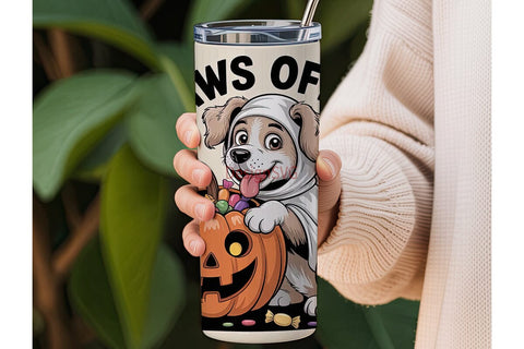 Paws Off Candy 20oz Tumbler Wrap Sublimation DesignSVG 
