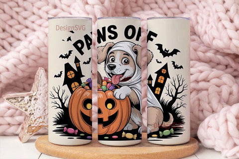 Paws Off Candy 20oz Tumbler Wrap Sublimation DesignSVG 