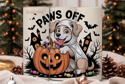 Paws Off Candy 20oz Tumbler Wrap Sublimation DesignSVG 