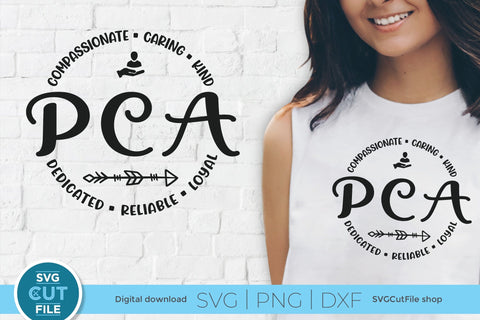 PCA svg, a personal care attendant svg for caregivers SVG SVG Cut File 