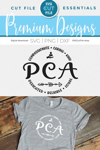 PCA svg, a personal care attendant svg for caregivers SVG SVG Cut File 