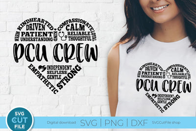 PCU Crew svg, Progressive Care Unit svg, pcu svg SVG SVG Cut File 
