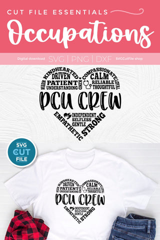 PCU Crew svg, Progressive Care Unit svg, pcu svg SVG SVG Cut File 