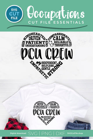 PCU Crew svg, Progressive Care Unit svg, pcu svg SVG SVG Cut File 