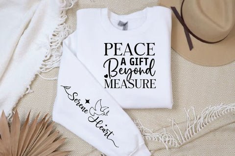 Peace a Gift Beyond Measure Sleeve SVG Design, Christian Sleeve SVG, Faith SVG Design, Jesus Sleeve SVG, Religious Sleeve SVG SVG Regulrcrative 