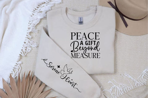 Peace a Gift Beyond Measure Sleeve SVG Design, Christian Sleeve SVG, Faith SVG Design, Jesus Sleeve SVG, Religious Sleeve SVG SVG Regulrcrative 