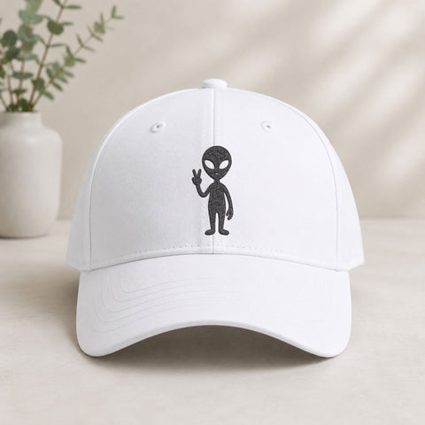 Peace Alien Machine Embroidery Design – Cute UFO Extraterrestrial Embroidery File Embroidery/Applique DESIGNS PatternFeed8 