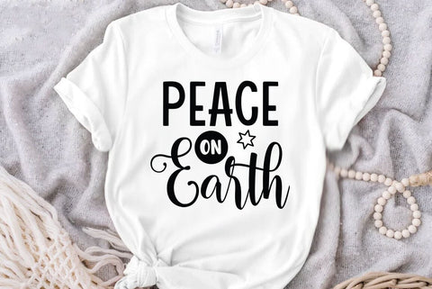 Peace and Earth, Retro Christmas Tree SVG PNG, Christmas Png, Girly Christmas Svg Png, Christmas Shirt Design Svg Png, Christmas Sublimation Digital Download SVG FiveStarCrafting 