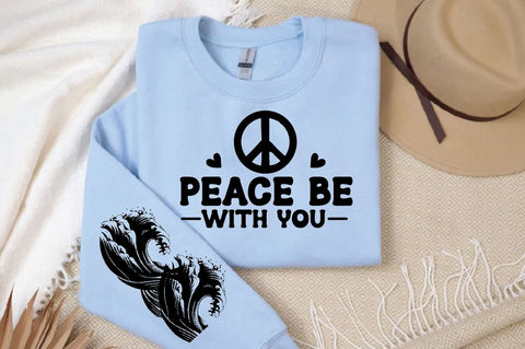 Peace Be With You Sleeve SVG Design, Christian Sleeve SVG, Faith SVG Design, Jesus Sleeve SVG SVG Regulrcrative 