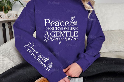 Peace descends like a gentle spring rain Sleeve SVG Design SVG Designangry 