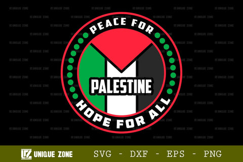 Peace For Palestine Hope For All SVG Freedom For Palestine Tshirt Bundle Palestine Quote Design, TG 0016 SVG Unique Zone 