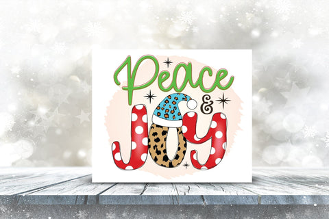 Peace & Joy PNG | Christmas Sublimation Design Sublimation CraftLabSVG 