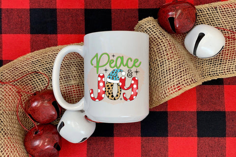 Peace & Joy PNG | Christmas Sublimation Design Sublimation CraftLabSVG 
