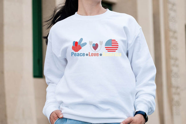 peace love america SVG Angelina750 