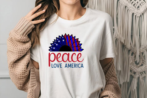 peace love america SVG Angelina750 