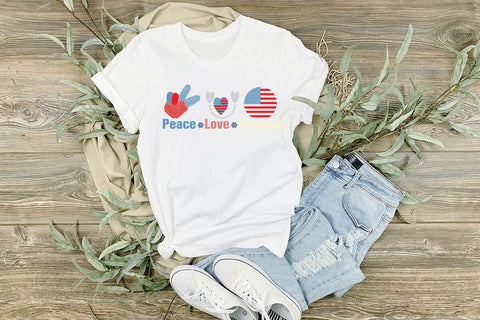 peace love america SVG Angelina750 