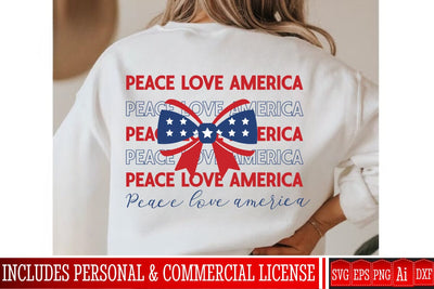 Peace Love America SVG Design,4th of July SVG Design, 4th of July Sublimation PNG,4th of july SVG Bundle,Patriotic SVG Design SVG BlackCatsMedia 