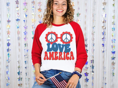Peace Love America SVG – Patriotic Sublimation & Cutting File SVG Silhouette School Blog Design Shop 