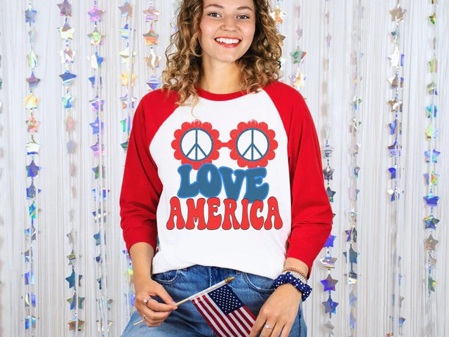 Peace Love America SVG – Patriotic Sublimation & Cutting File SVG Silhouette School Blog Design Shop 