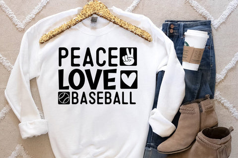 Peace love baseball SVG Design SVG Designangry 