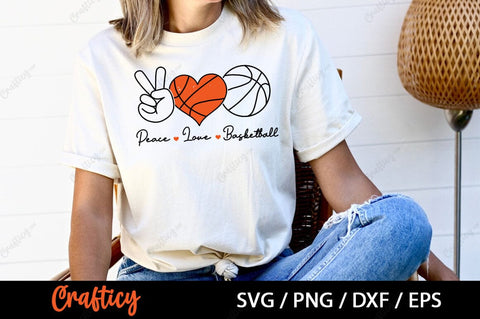 Peace love basketball SVG Design SVG Designangry 