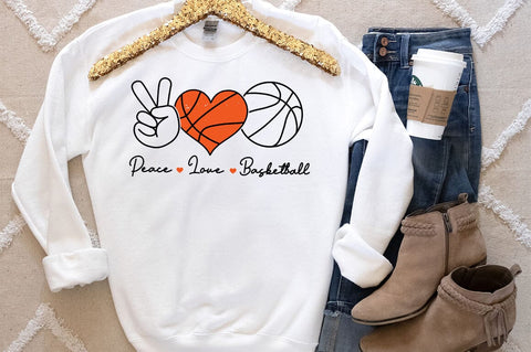 Peace love basketball SVG Design SVG Designangry 