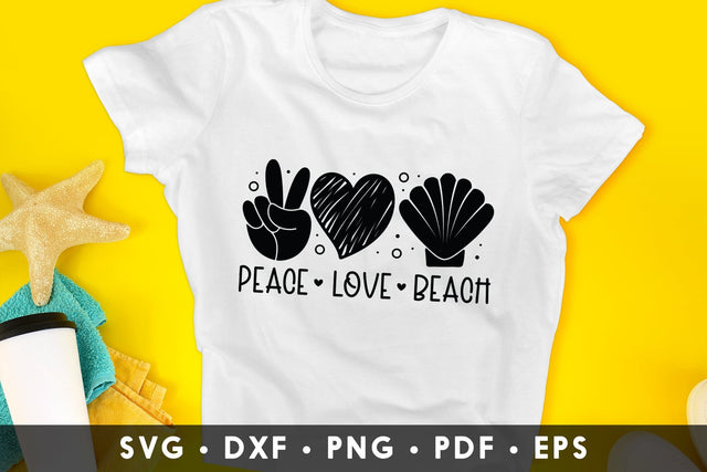 Peace Love Beach - Summer SVG SVG CraftLabSVG 