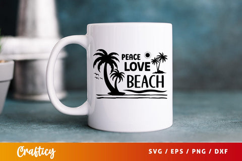 Peace love beach SVG Design SVG Designangry 