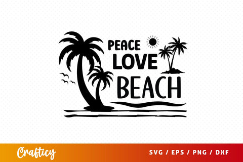 Peace love beach SVG Design SVG Designangry 