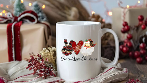 Peace Love Christmas PNG | Retro Groovy Christmas Sublimation Design | Hippie Holiday Sublimation Sublimation Print Perfect Design Shop 