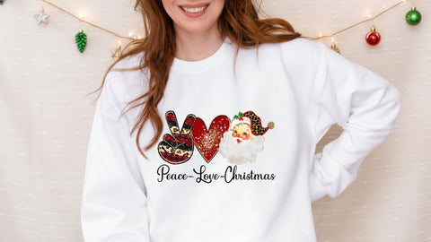 Peace Love Christmas PNG | Retro Groovy Christmas Sublimation Design | Hippie Holiday Sublimation Sublimation Print Perfect Design Shop 