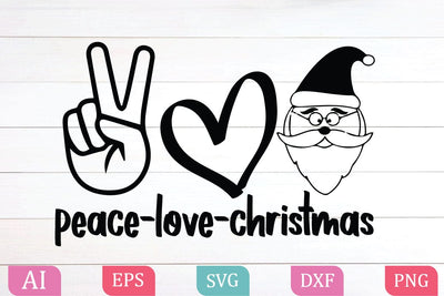 Peace Love Christmas SVG/PNG SVG BB Type Studios 