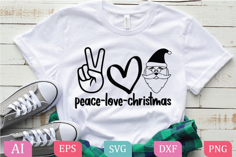 Peace Love Christmas SVG/PNG SVG BB Type Studios 