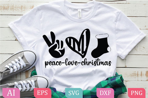 Peace Love Christmas SVG/PNG,Buffalo Plaid,Peace Love Christmas,Christmas Shirt SVG,Funny Christmas Shirt SVG, Christmas Tree SVG, Popular Png SVG BB Type Studios 