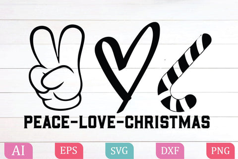Peace Love Christmas SVG/PNG,Peace Love Christmas,Christmas Shirt SVG,Funny Christmas Shirt SVG, Christmas Tree SVG, Popular Png, Svg Files For Cricut,love Christmas svg, love Christmas png, heart christmas png SVG BB Type Studios 