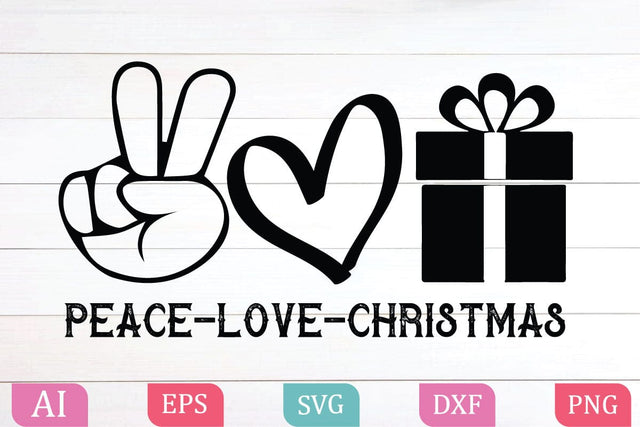 Peace Love Christmas SVG/PNG,Peace Love Christmas,Christmas Shirt SVG,Funny Christmas Shirt SVG, Christmas Tree SVG, Popular Png, Svg Files For Cricut,love Christmas svg, love Christmas png, heart christmas png,heart Christmas svg,Buffalo Plaid,gnome svg SVG BB Type Studios 