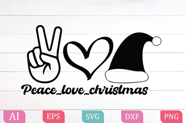 Peace Love Christmas,Christmas Shirt SVG,Funny Christmas Shirt SVG, Christmas Tree SVG, Popular Png, Svg Files For Cricut,love Christmas svg, love Christmas png, heart christmas png,heart Christmas svg,Buffalo Plaid,gnome svg SVG BB Type Studios 