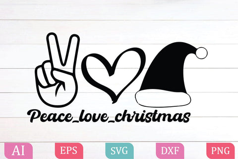 Peace Love Christmas,Christmas Shirt SVG,Funny Christmas Shirt SVG, Christmas Tree SVG, Popular Png, Svg Files For Cricut,love Christmas svg, love Christmas png, heart christmas png,heart Christmas svg,Buffalo Plaid,gnome svg SVG BB Type Studios 