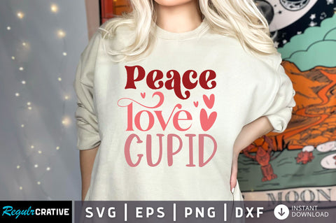 Peace love cupid SVG design SVG Regulrcrative 