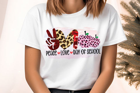 Peace love day of school PNG Design SVG Designangry 