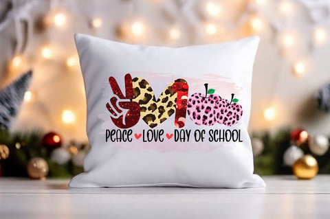 Peace love day of school PNG Design SVG Designangry 